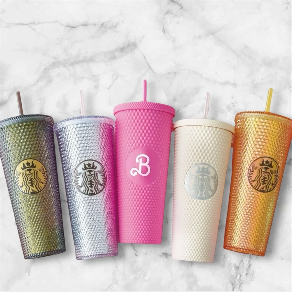Matte white Mermaid Skeleton Matte Studded Tumbler | Halloween Special 24oz | - Picture 2 of 3